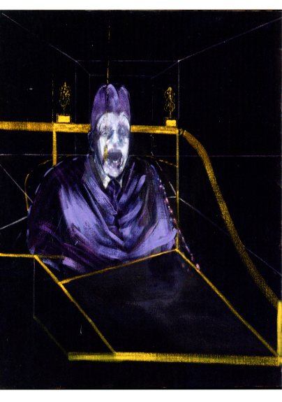 Körperstudie u Porträt Francis Bacon 1988 Postkarte 