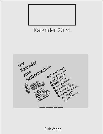 Kalender zum Selbermachen 2024