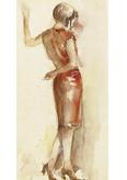 Dame in Rot